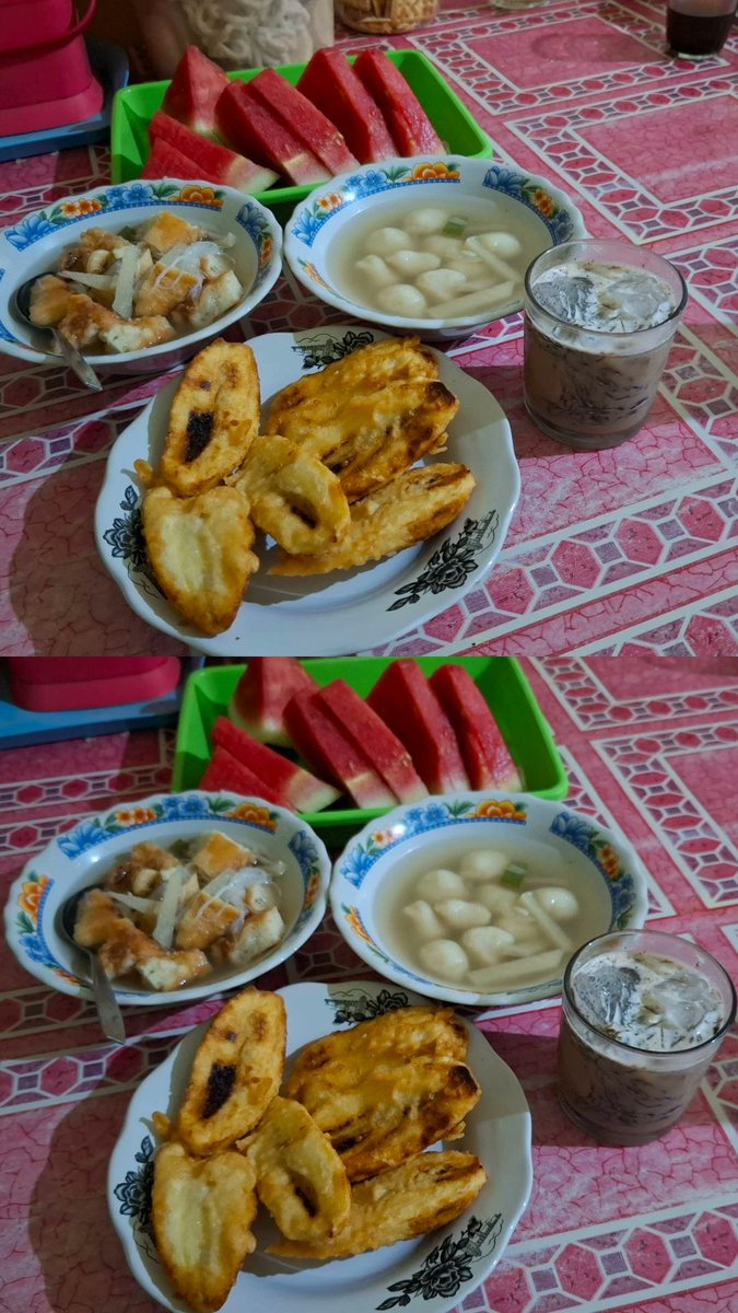 Fannitic's tweet photo. Happy Iftar ... 🩷 The last...😇 Alhamdulillah lunas ... Welcome to  Marhaban Ya Ramadhan😇🤭 https://t.co/84a7pyFgj8
