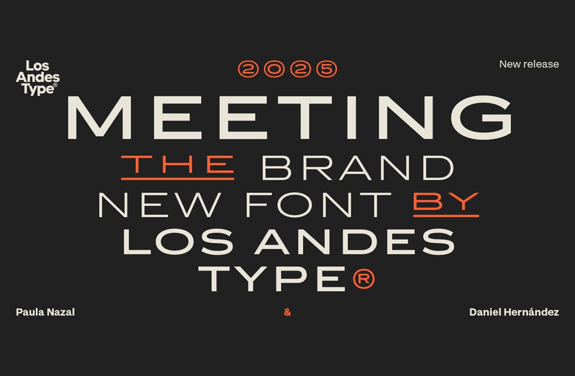 typecache's tweet image. [New Font Release] Latinotype released Meeting. typecache.com/news/6603/ #typecache