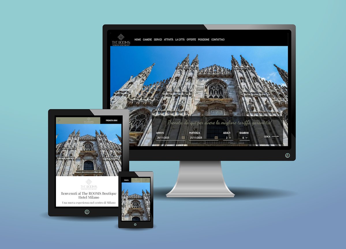 Web_plan's tweet image. 🚀 Online il nuovo sito per il The Rooms Hotel situato a Milano a due passi da Piazza del Duomo!  

Grafica rinnovata, design responsive e sicurezza SSL

📷 theroomsmilano.com

#WebPlan #theroomsHotel #Milano #SitiWeb #WebDesign
