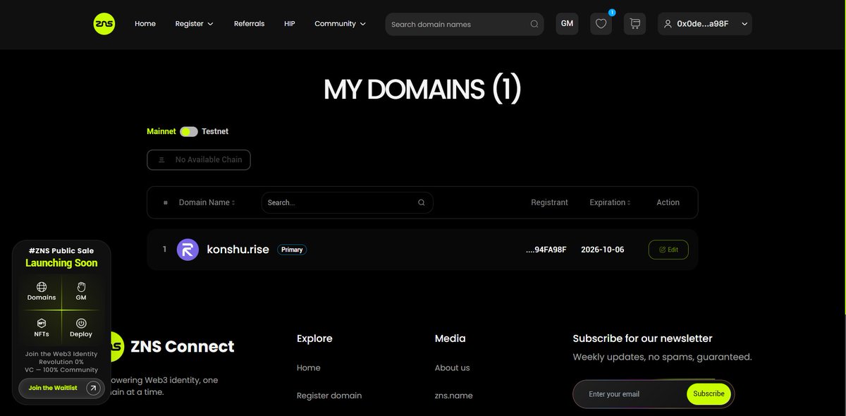 StankVega's tweet photo. Come on guys, don't forget minted domain rise on https://t.co/92CCQivmGO๐ซต
and try your luck by joining the raffle held by @ZNSConnect ๐๐ฅ
good luck matee๐๐
@KADAFERHIDUP @kederidiot12 @AnangSowak
#zns #znsdomains #risedomain #risetestnet https://t.co/I2zgFcDFd1