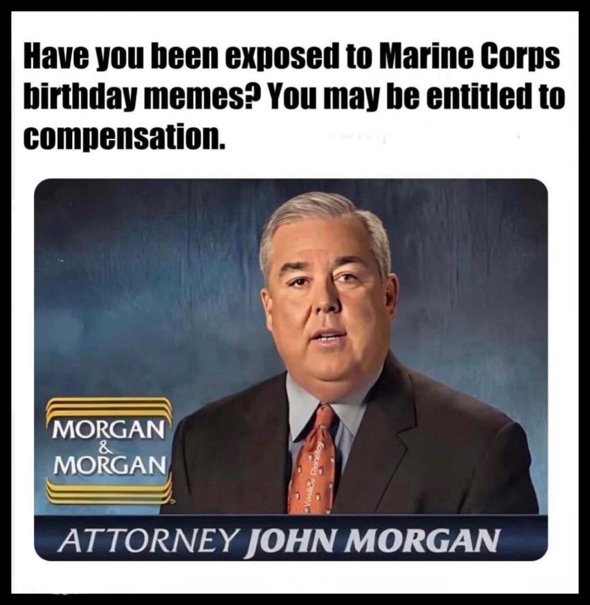 TheLtColUSMC's tweet image. Call Morgan &amp;amp; Morgan — we’re still in November!