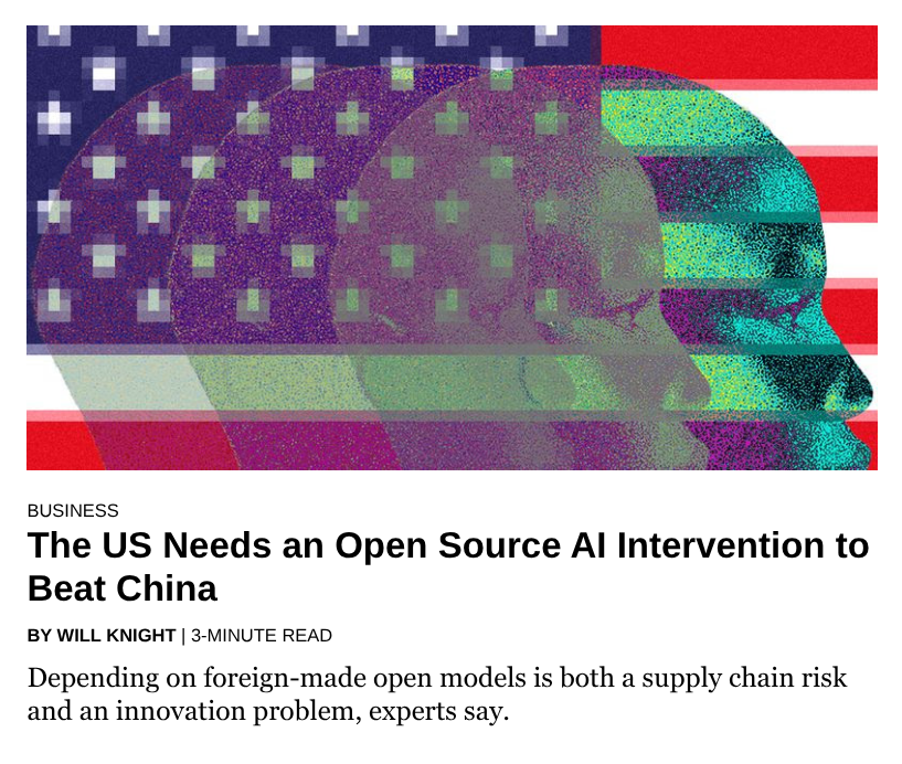 RajeevSrinivasa's tweet image. this is firewalled, but I wonder: why? shouldn&apos;t silicon valley just take open-source qwen and Kimi, use them? 

same question for India, too. it&apos;s deja Vu linux. forget #foundationalmodels, focus on #LoRA, #RLHF, use older GPUs. that would be #innovation. cc @stellensatz