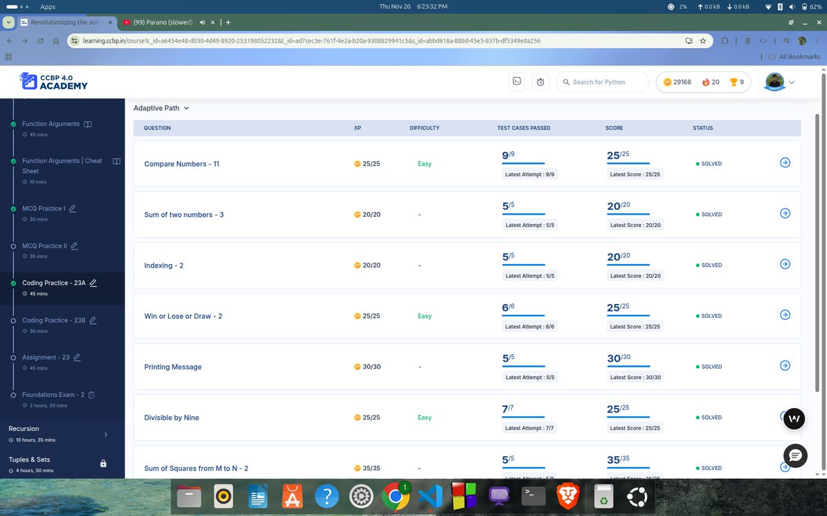shaswatswain53's tweet image. Done day 82 of #100daysofcoding @ #NxtWave CCBP 4.0 Technology.
Today I&apos;ve done some questions on function and arguments in #Python .
#Consistency #FullStackDeveloper  #AIML