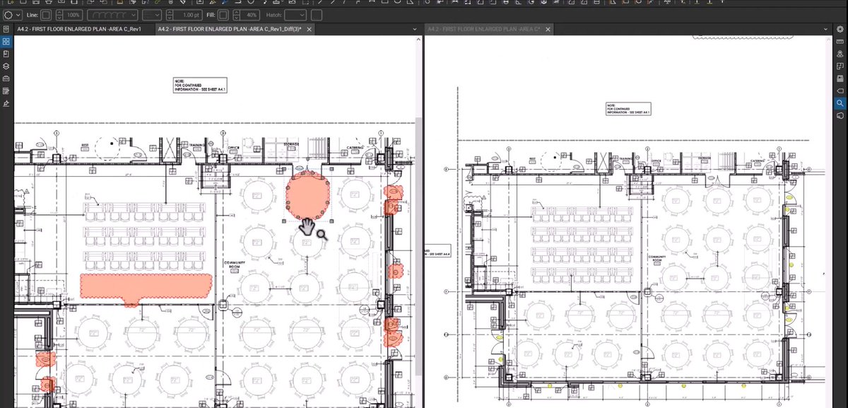 ZenTekConsult's tweet image. Tired of digging through drawing revisions trying to find what changed? #Bluebeam Revu can do it for you. Watch our newest vlog to see how Document Compare highlights differences instantly and keeps your team aligned. bit.ly/4ohM2I8 

#ConstructionTech #ZenTekConsultants