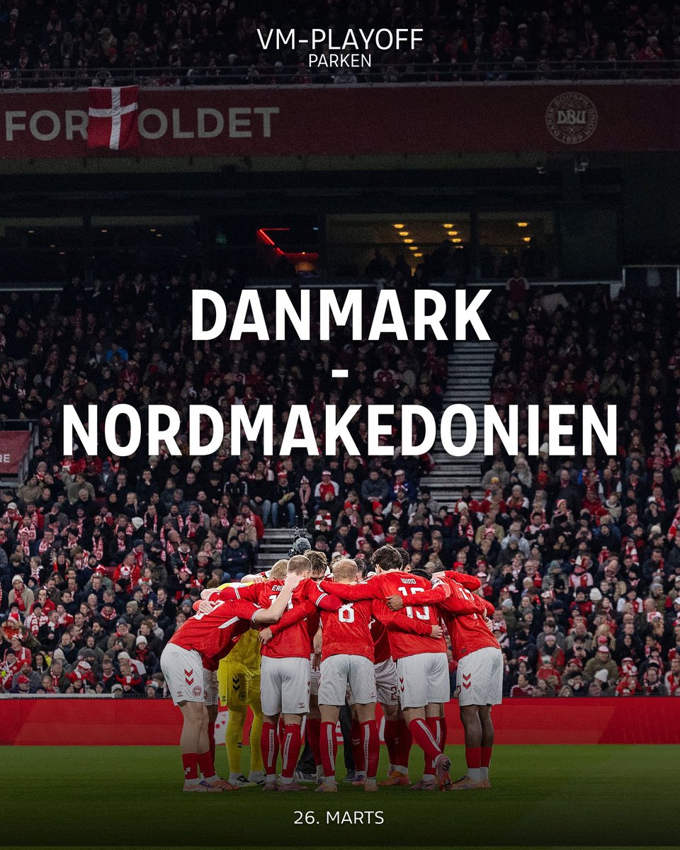 Le Danemark affrontera la Macédoine du Nord en demi finale du Barrage (match à domicile)

Si victoire il y a, le Danemark ira en Irlande ou en République Tchèque pour décrocher son billet pour la Coupe du monde 2026.

#CoupeDuMonde2026