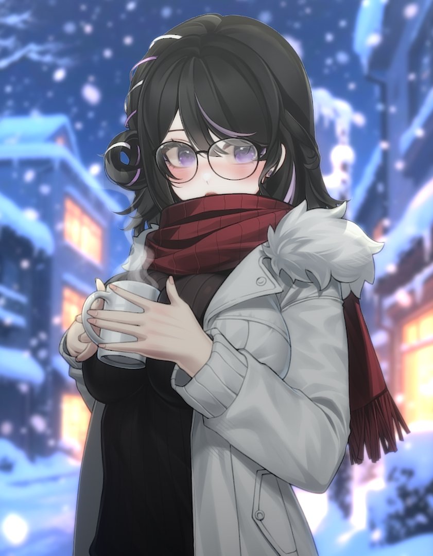 [Free Vtuber Asset] It’s cold outside… how about some hot cocoa?