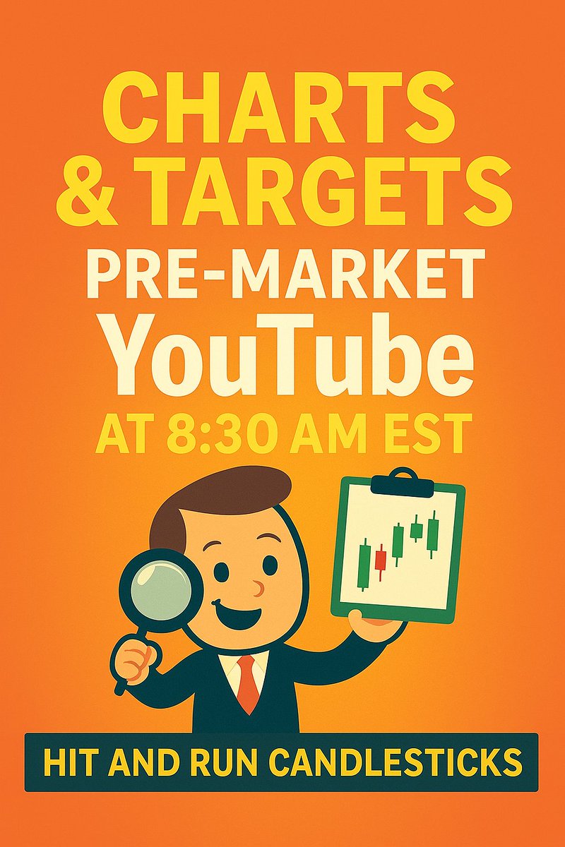 LIVE TODAY AT 8:30AM EST - Charts &amp; Targets with Rick - Monday-Friday zurl.co/NJFA7 or zurl.co/w6AQA 
#stockmarket #stocktrading