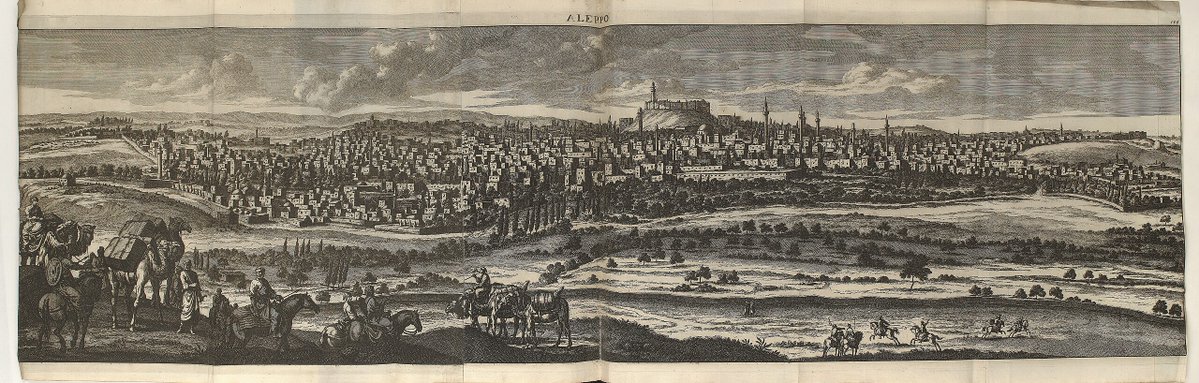 fosmanca's tweet image. Halep&apos;in Panoramik Görünüşü 
Panorama of Aleppo

Corneille le Brunyn - 1698

#Halep