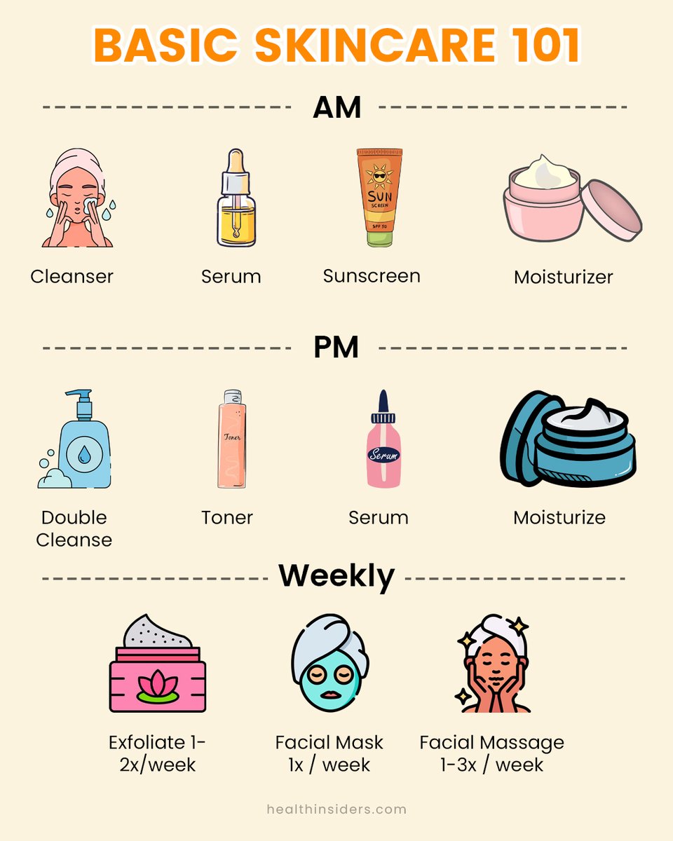 HealthInsiders's tweet image. Daily skincare routine = self-care, not a luxury 
Clear skin starts with consistency 💧

Cleanse. Treat. Moisturise. Protect. Repeat. ✅

#SkincareRoutine  #GlowDaily #SelfCareRitual #HealthySkin #GlowingSkin