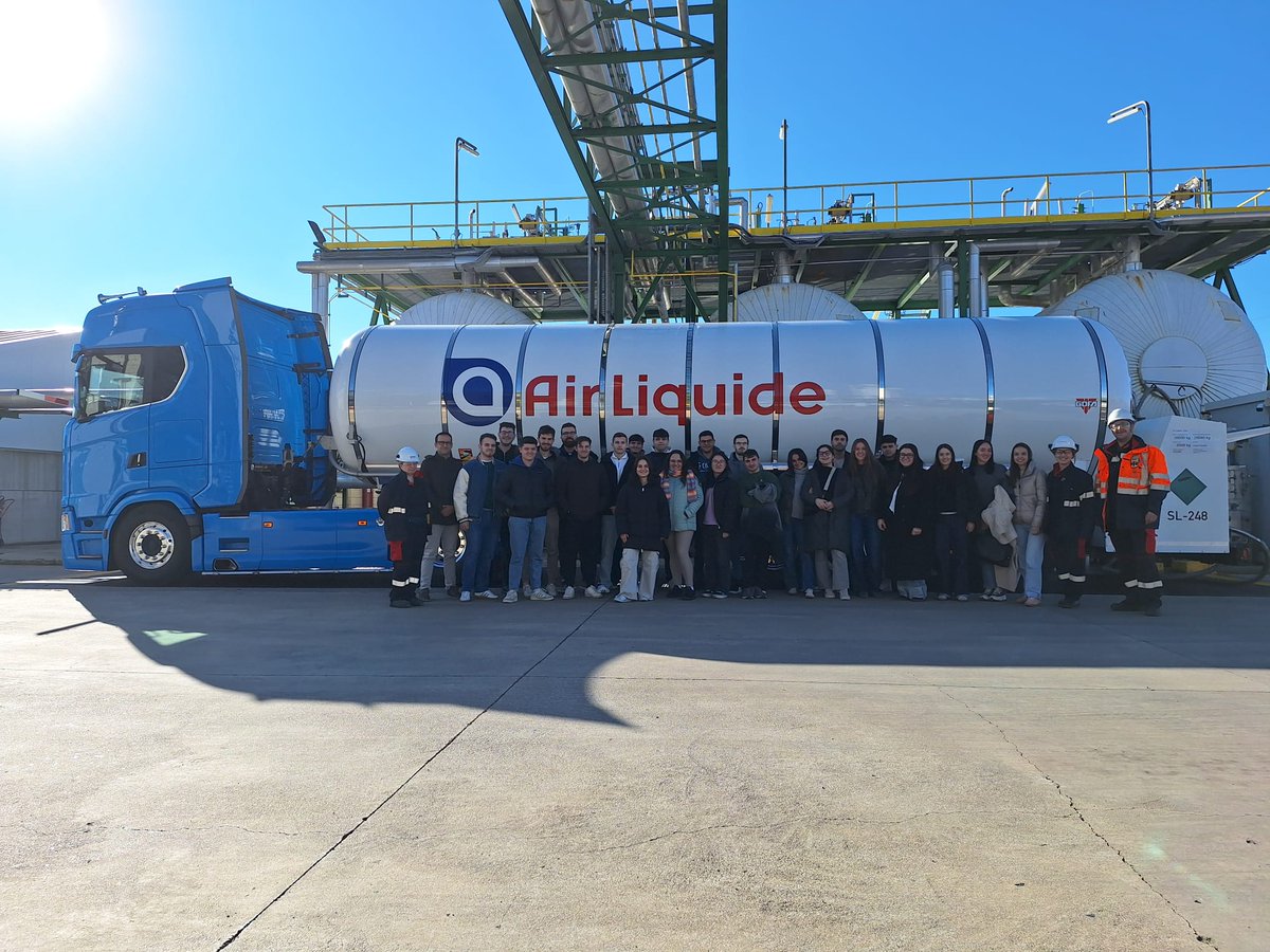 Visita hoy con los estudiantes del Máster en Ingeniería Química a las instalaciones de <a href="/airliquidegroup/">Air Liquide Group</a> en Puertollano. ¡Muchas gracias por recibirnos!
