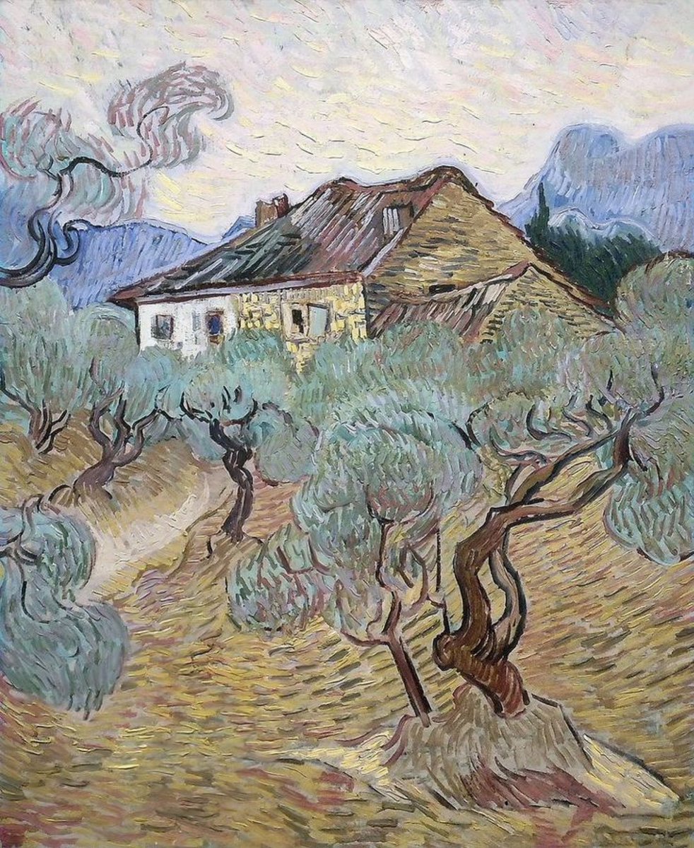 Vincent van Gogh, The white cottage among the olive trees, 1889

#vincentvangogh #artinfinitus