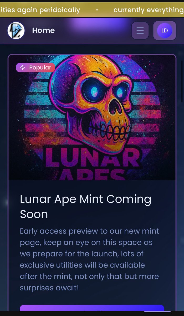 LunardollzNft's tweet image. ☄️ GM Lunarversers GM @solana 

✅ New Lunar Site UI is now LIVE! 95% of site is in read only mode as we roll out and push each old and new utility as the week progresses 
✅ All WL platforms are paused for maintenance as we get ready to roll out new UI, New functionality, and…