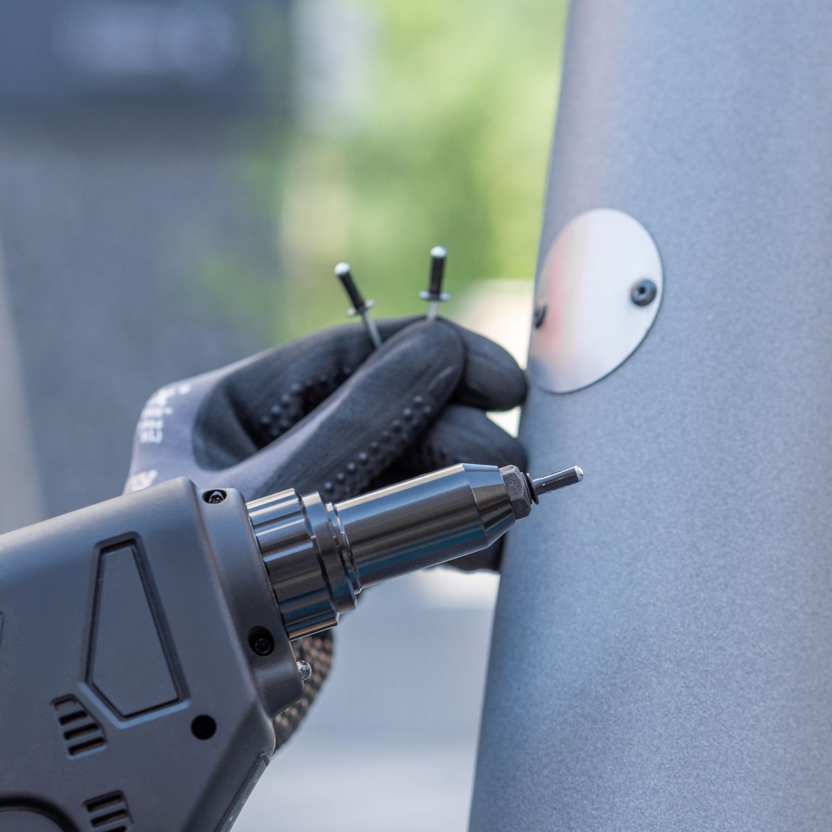 GoebelFasteners's tweet image. The GO-BR1 #rivetgun from GOEBEL is a powerful, reliable and lightweight tool (1,4 Kg including battery). This #riveter sets #blindrivets from diameter 3,0 - 5,0 mm.
If you are interested in our products please get in touch with us.