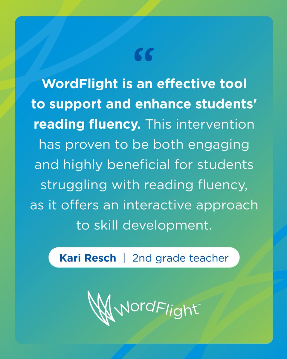 WordFlight_Read's tweet image. Educators need easy-to-implement literacy interventions to help striving readers get on the path to fluency.✨  WordFlight is used by hundreds of educators to help students achieve reading fluency.