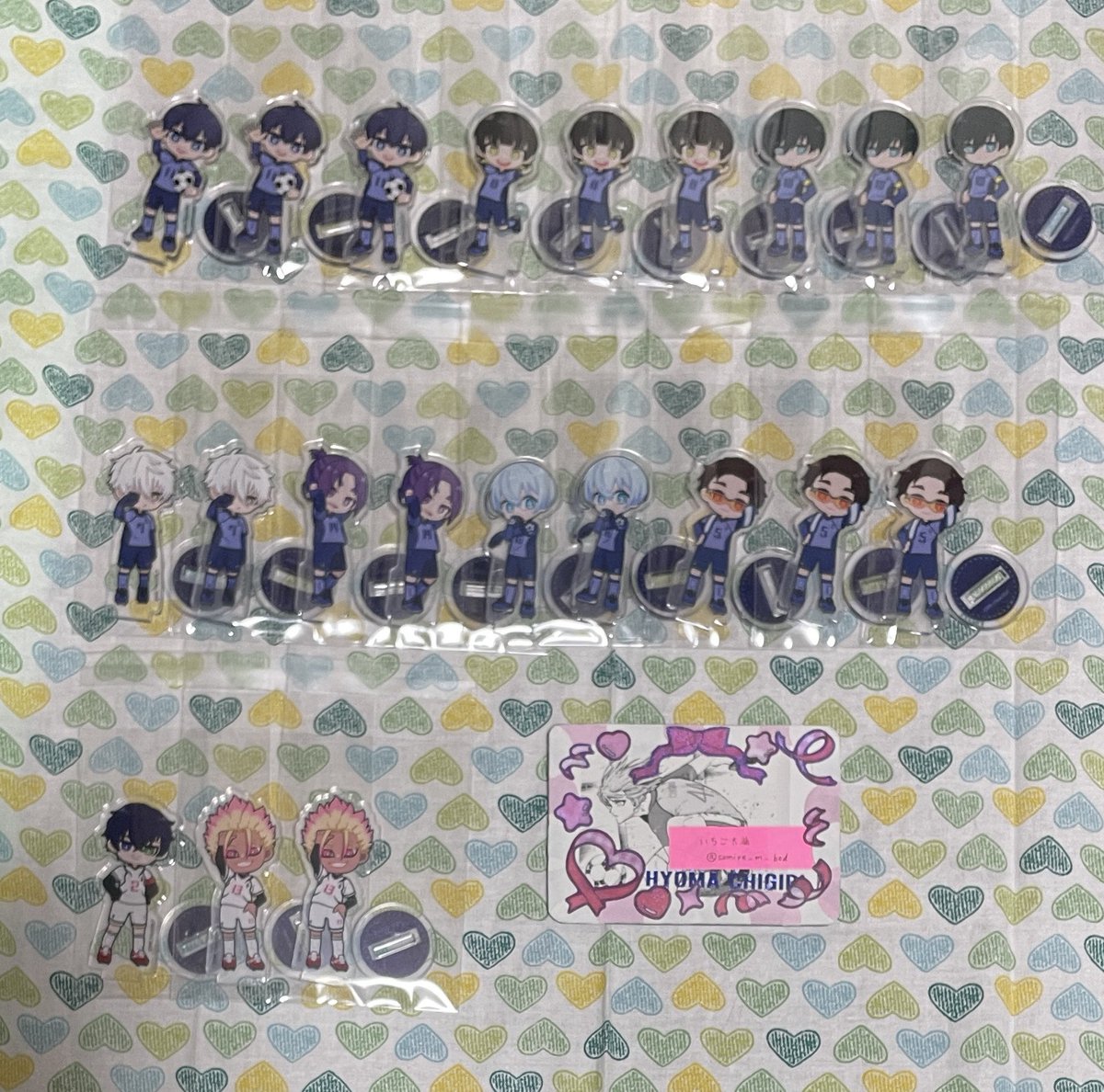 sumire_m_bsd's tweet image. 【交換&amp;gt;譲渡】ブルーロック ダイソー セリア アクリルスタンド ステッカー

&amp;lt;譲&amp;gt;
潔,蜂楽,凛,凪,御影,氷織,雪宮,愛空,士道

&amp;lt;求&amp;gt;
千切、友人分 烏

・近々使いたいので纏めての方、早めにお取引可能な方優先
友人分につきましては当方分と同数or半数以下にてお願いいたします。