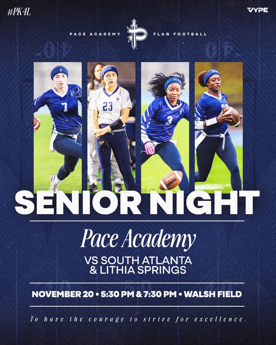 PaceKnights's tweet image. 🎓 SENIOR NIGHT 🎓 
⌚ 5:30pm &amp;amp; 7:30pm
#PK4L

--
@OfficialGHSA @scoreatlanta @High5Sports @11AliveSports @MaxPreps @ps_nation_ #fnl @AJCsports @WSBTVsports @kotrtpace