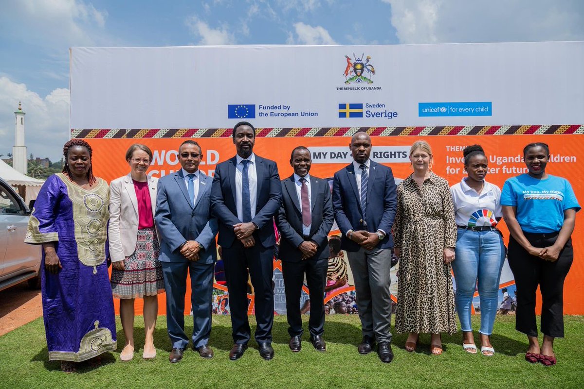 we joined <a href="/UNICEFUganda/">UNICEF Uganda</a> <a href="/EUinUG/">EU in Uganda</a> and Gov't of <a href="/Sweden/">Sweden</a> to celebrate  #InternationalWorldChildrensDay ,the day gives children a chance to speak about their rights, learn from each other &amp; share ideas to shape their future.
This is the right time to invest in children.
<a href="/MosesNtenga/">Moses Ntenga</a>