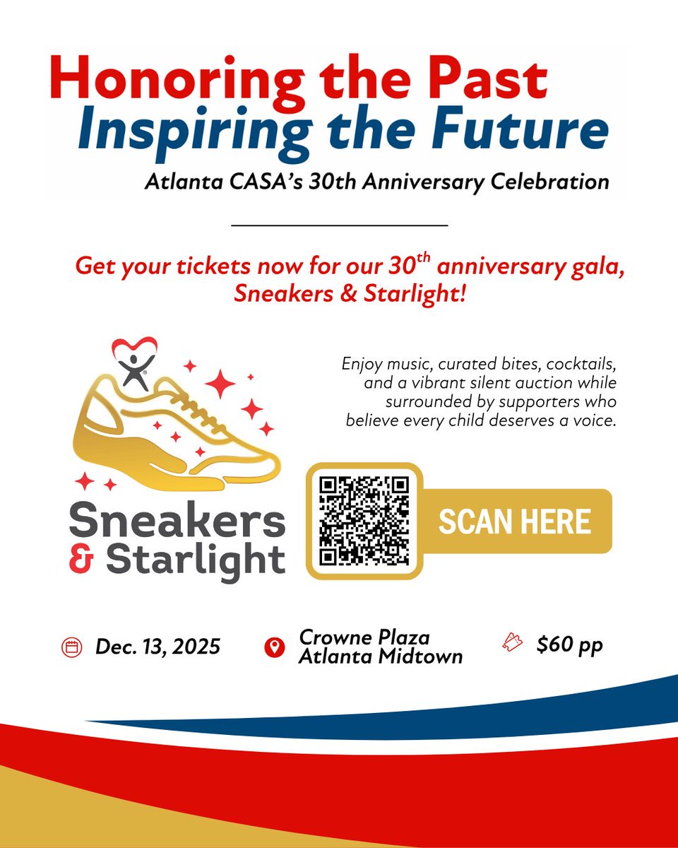 Less than a month to go! With nearly 200 tickets spoken for, time is running out to get yours! Visit tinyurl.com/hbewc5rm to make sure you have a seat at the table on Dec. 13. 👟 ✨