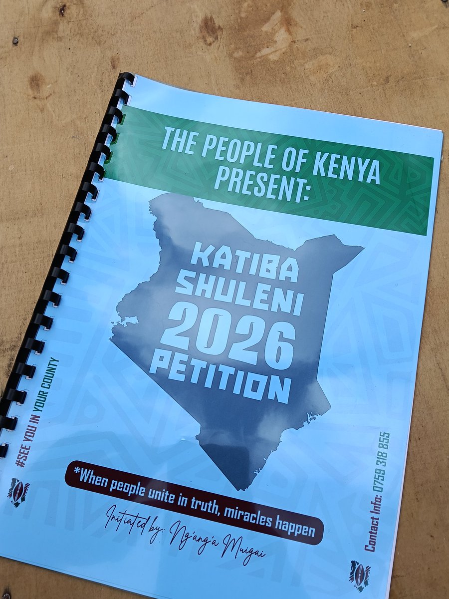 This petition seeks the support of:

1. The Old 
2. The Youth 
3. University students
4. TVET students
5. Civil society groups.
6. Faith groups.
7. CBOs
8. Bodabodas 
9. Traders 
10. PLWD
11. Professionals 

Reach out via 0759318855 and we shall move from there.

Ng'ang'a Muigai