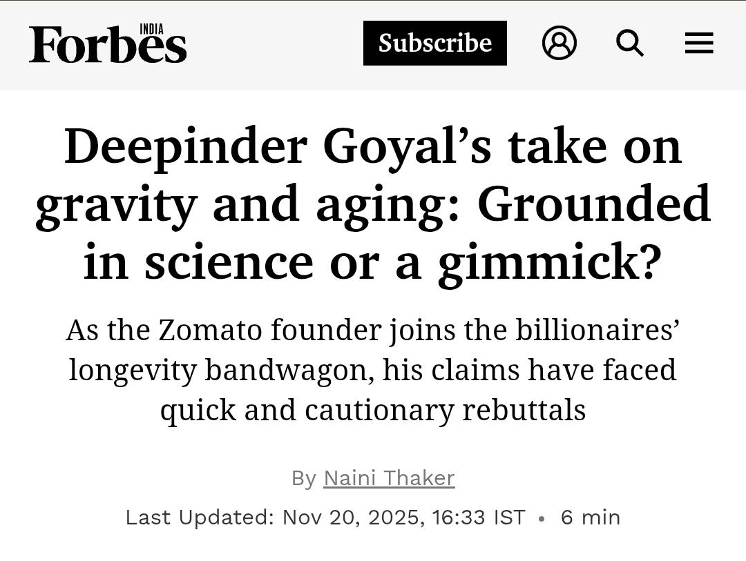 theliverdr's tweet image. However, Phillips adds: &quot;The gravity theory ignores decades of proven science and asks people to believe in a simple story instead of the complex biological reality&quot;.
He goes on to add: &quot;In essence, Deepinder Goyal is wasting his time, money and resources on already dead concepts…