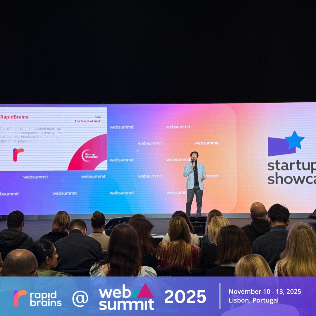hashroot's tweet image. RapidBrains, a brand of HashRoot, was selected for the Beta Startup Programme at Web Summit 2025 held at Lisbon, Portugal.

The company also had the honour of exhibiting at booth B4-17 and presenting on the Future of Work stage

#WebSummit2025 #RapidBrains #FutureOfWork #Lisbon