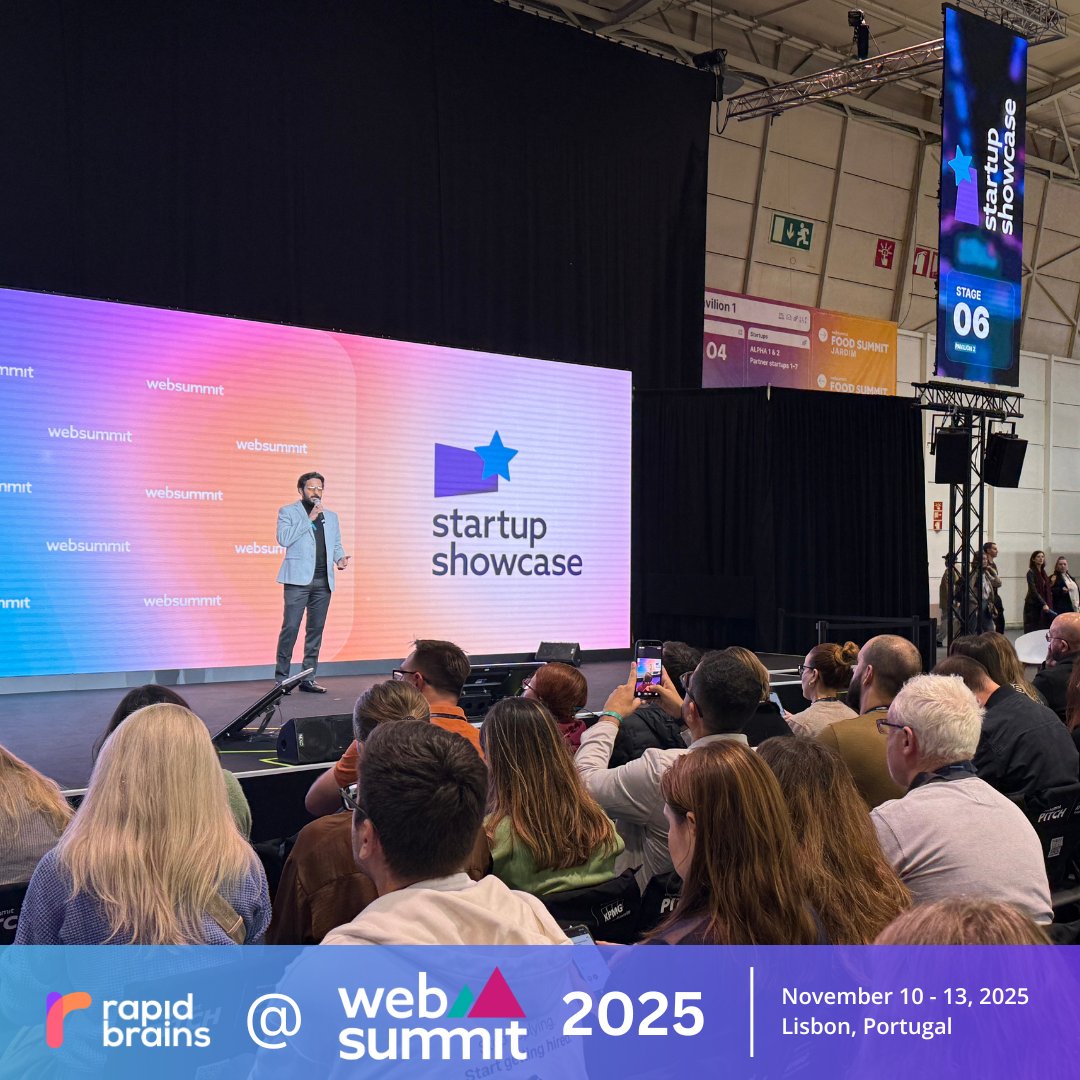 hashroot's tweet image. RapidBrains, a brand of HashRoot, was selected for the Beta Startup Programme at Web Summit 2025 held at Lisbon, Portugal.

The company also had the honour of exhibiting at booth B4-17 and presenting on the Future of Work stage

#WebSummit2025 #RapidBrains #FutureOfWork #Lisbon