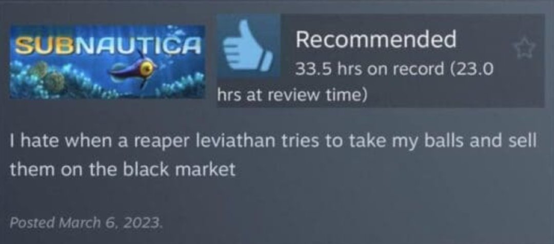 OddSteamReviews's tweet image. Subnautica
