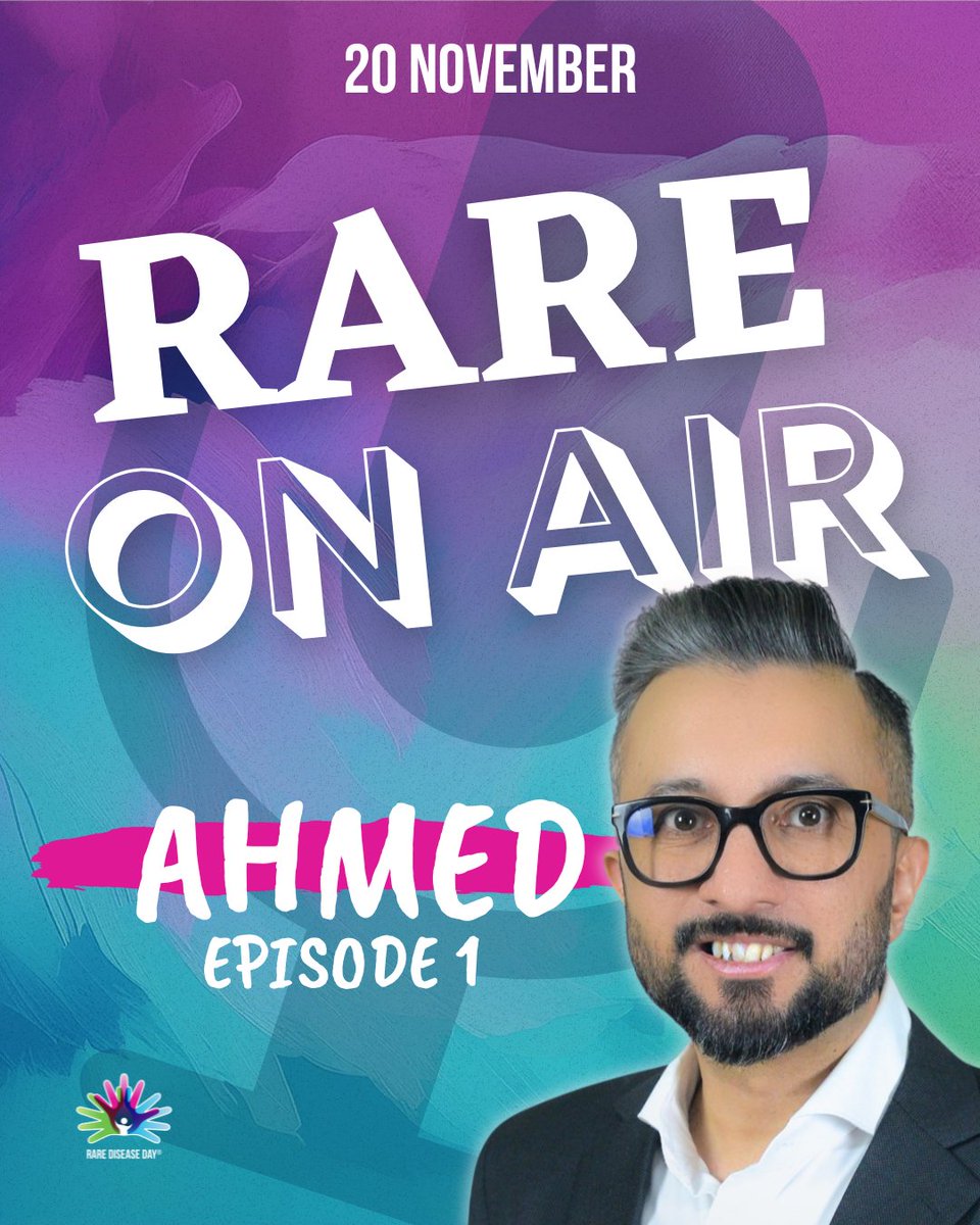 rarediseaseday's tweet image. 🎙️ 100 days to #RareDiseaseDay!

💜 #EURORDISRareOnAir Stories return with Ahmed, who reflects on his global career and how living with #PCD has deepened his strength and purpose.

🎧 Listen to his inspiring story: eurordis.org/rare-on-air/