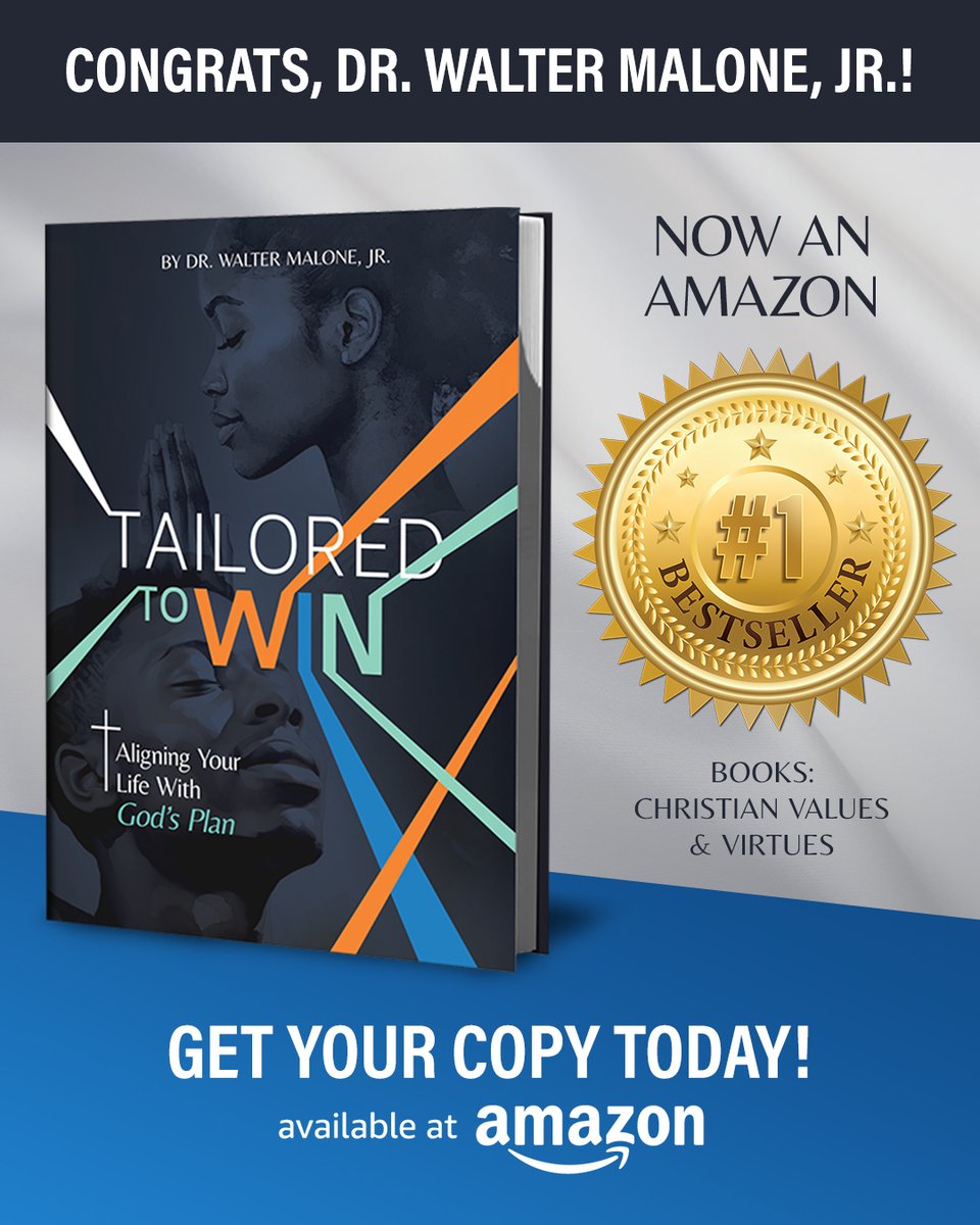 canaanchristian's tweet image. We did it! Tailored to Win is officially an Amazon Best Seller! Thank you for your incredible support. Let’s keep the momentum going! a.co/d/i1dGAJm #TailoredToWin