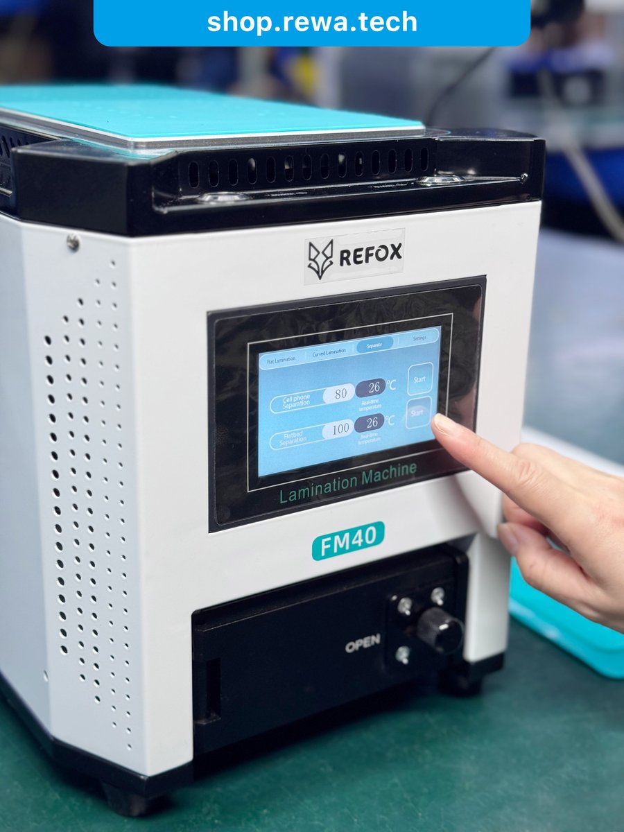 rewatechnology's tweet image. No More Bubbles, No More Hassle — Try the REFOX Laminating &amp;amp; Debubbling Machine 🔧✨