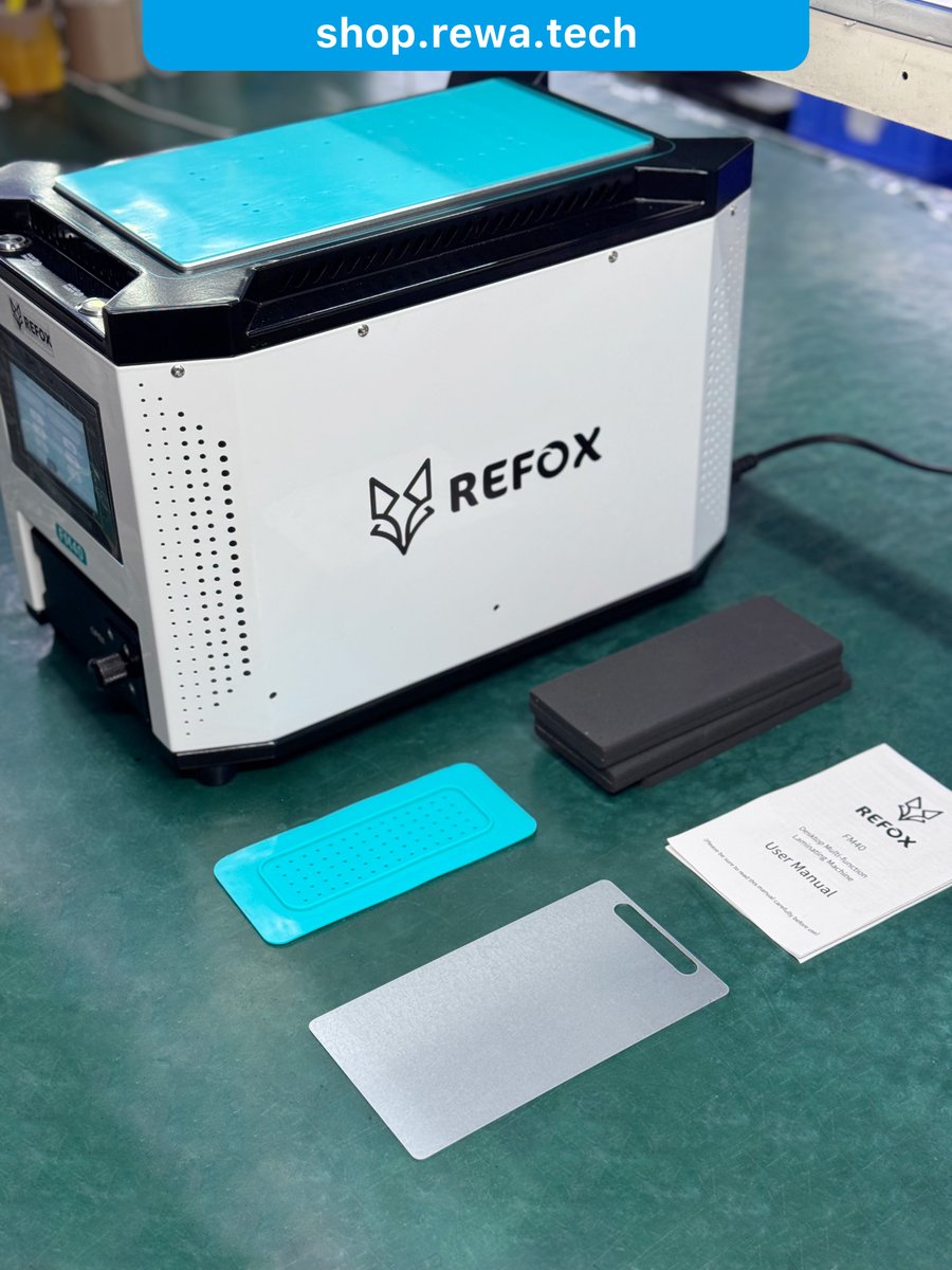 rewatechnology's tweet image. No More Bubbles, No More Hassle — Try the REFOX Laminating &amp;amp; Debubbling Machine 🔧✨