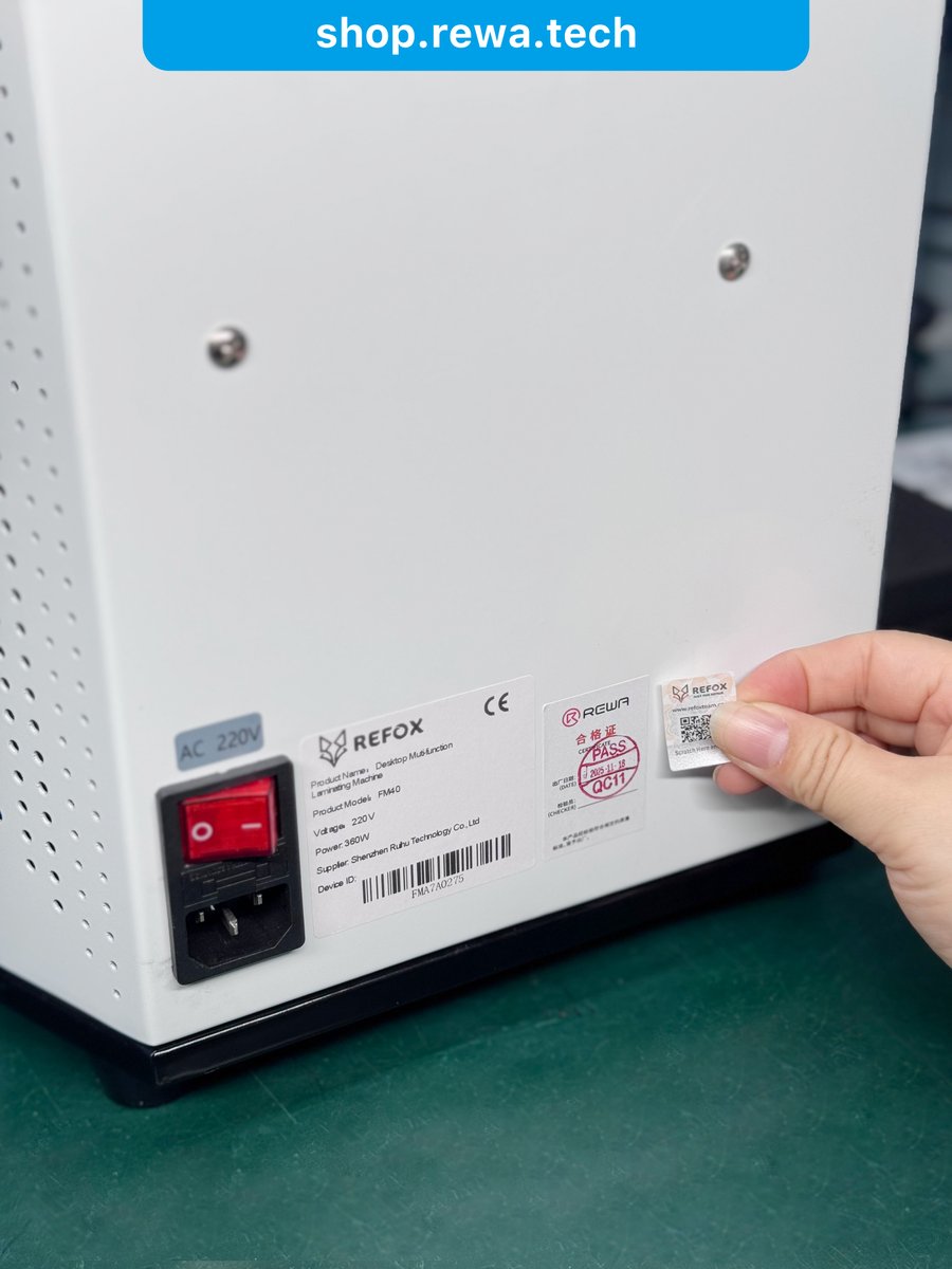 rewatechnology's tweet image. No More Bubbles, No More Hassle — Try the REFOX Laminating &amp;amp; Debubbling Machine 🔧✨