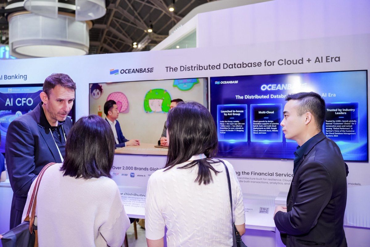 OceanBaseDB's tweet image. That’s a wrap on #SFF2025! 🎉

Key takeaway: The next decade of financial innovation needs a resilient, distributed data layer.

We were proud to join and showcase the database tech delivering just that.

Thanks for visiting!
#OceanBase #FinTech #Database #AntGroup