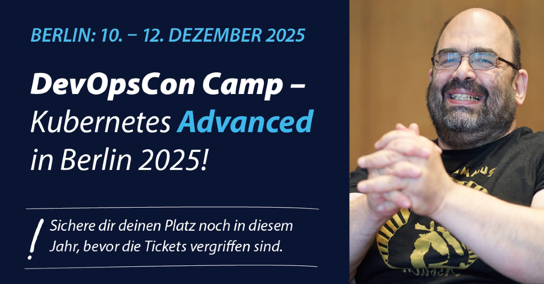 devops_con's tweet image. Vergiss lange Vorträge und trockene Folien – im DevOpsCon Camp Advanced lernst du Kubernetes durch direktes Ausprobieren. Drei Tage, kleine Gruppen, persönliche Betreuung durch Erkan Yanar.

Jetzt Ticket sichern! ⬇️
devopscon.io/camps/kubernet…