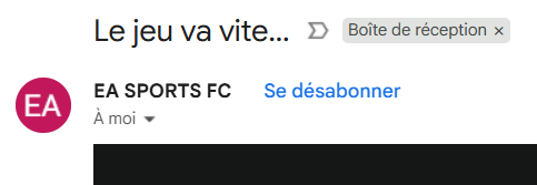 En + @EASportsFcFrance se fout de notre gueule...
"Le jeu va vite..." 😅
