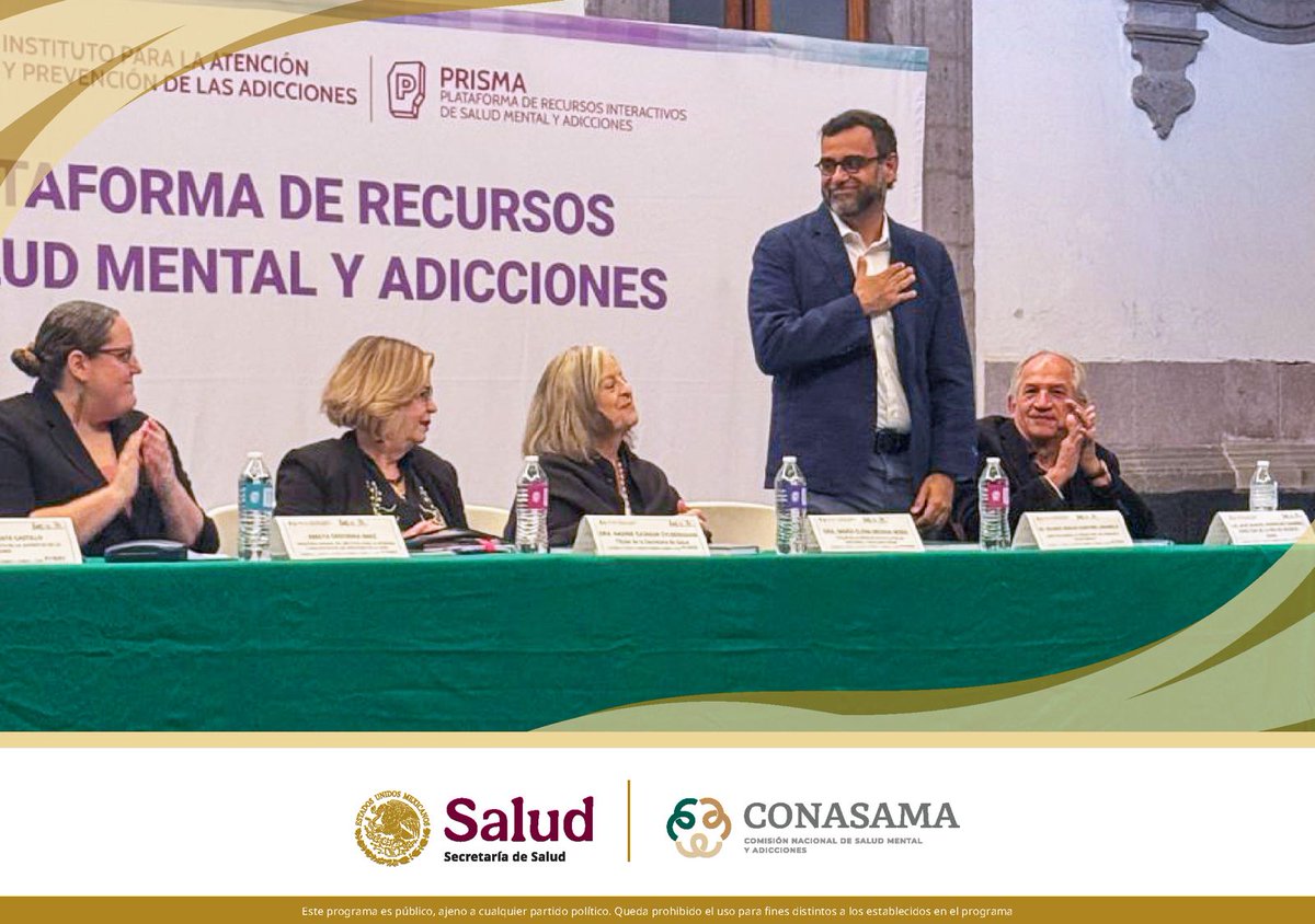 La #CONASAMA estuvo presente en el lanzamiento de la Plataforma de Recursos Interactivos de Salud Mental y Adicciones (PRISMA) encabezado por la <a href="/iapa_cdmx/">IAPA CDMX</a>. Dicha Plataforma brindará un espacio formativo sobre salud mental y sustancias psicoactivas desde un enfoque de derechos