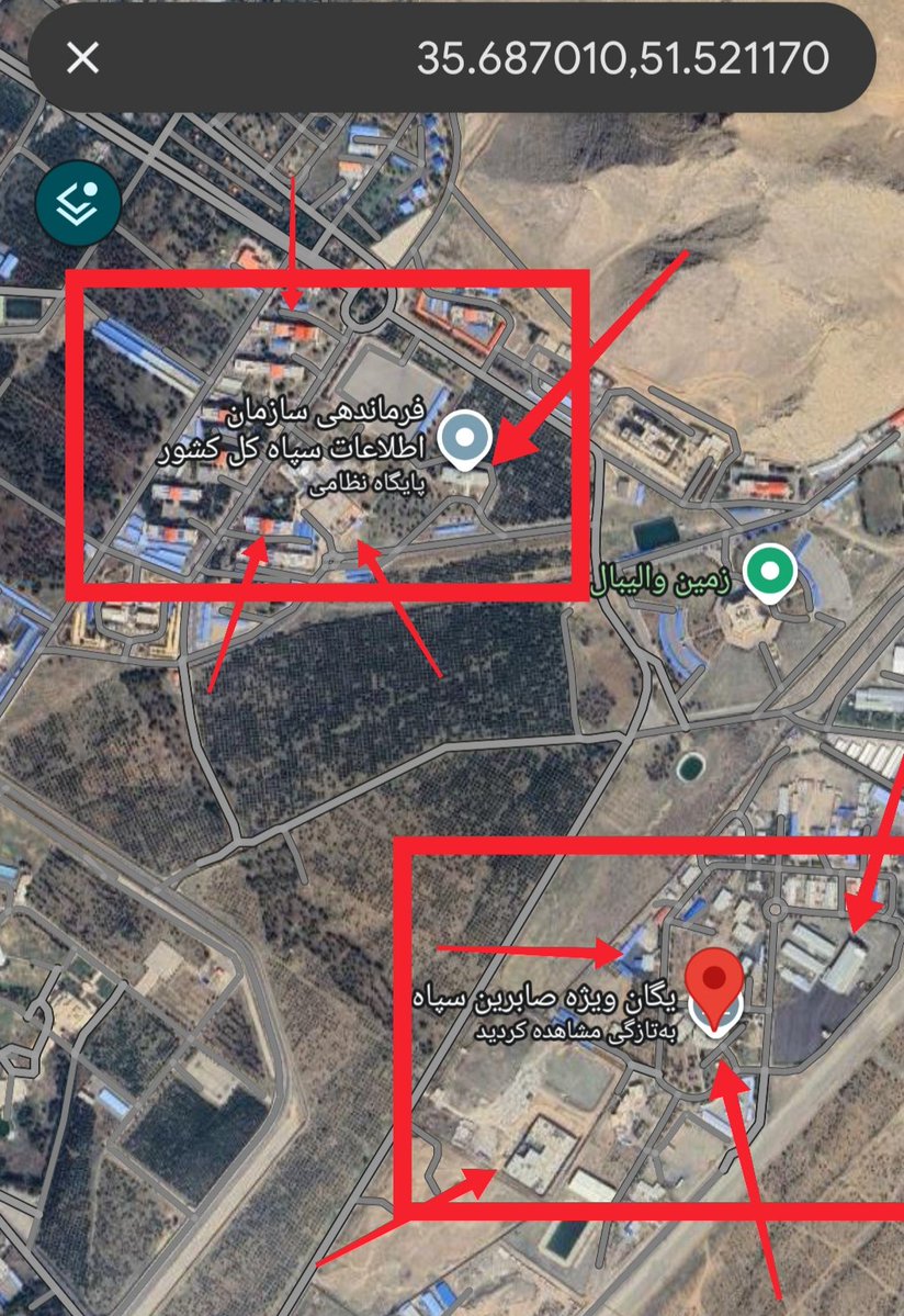 شماره ۲۳

شناسایی: فرماندهی یگان صابرین و اطلاعات سپاه 

شرق تهران، بزرگراه بسیج، بلوار هجرت، درب ورودی، فیاض بخش سپاه، این پادگان به شدت امنیتی و فوق حساس نظامی است،
جای که جوان ایرانی زیره شکنجه تروریستی سپاه کشته میشوند

#گارد_جاویدان_ایران