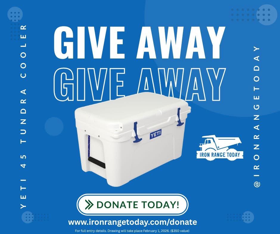 IronRangeToday's tweet photo. It's Give to the Max Day! With your donation to Iron Range Today of $100 or more, you can go home with some **cooler** (see what we did there?) swag than if you didn't donate. 

Help support local news on the Iron Range!

https://t.co/WheTatlQ9y https://t.co/lV6xfdrgJA