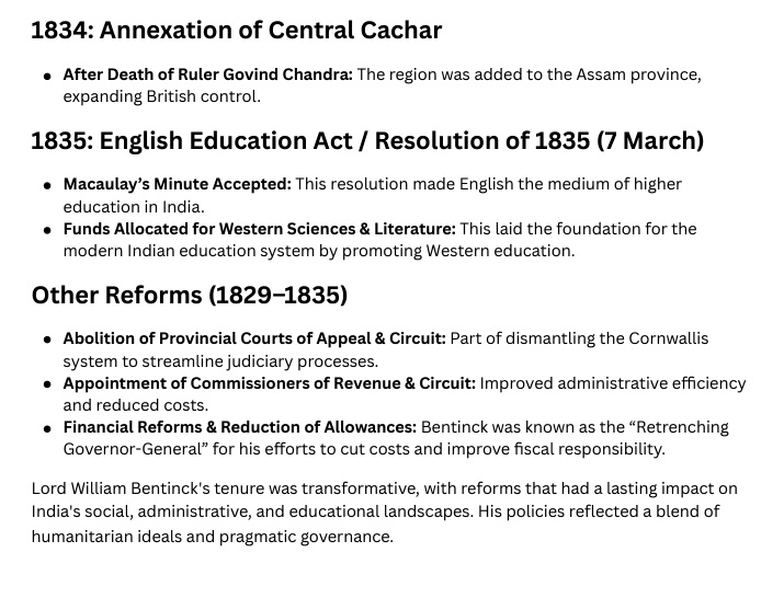 ImHari97's tweet image. 🎯Lord William Bentinck Reforms👇
#UPSC 
#Tnpsc