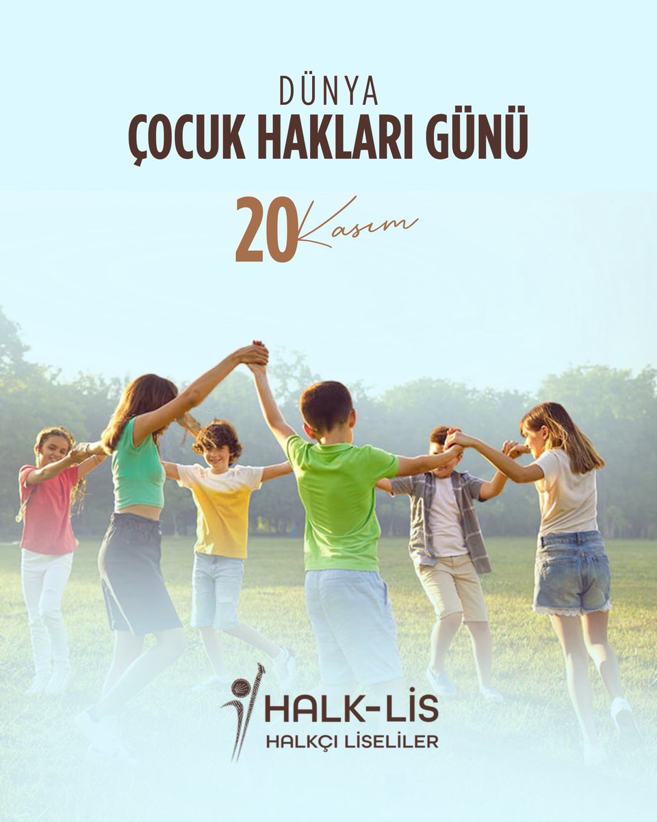 Çocuk Hakları Günü’nü kutluyor, tüm çocukların eşit, güvenli ve mutlu bir dünyada büyüme hakkını bir kez daha hatırlatıyoruz. Çocukların gülümsemesi, geleceğimizin en değerli gücüdür.