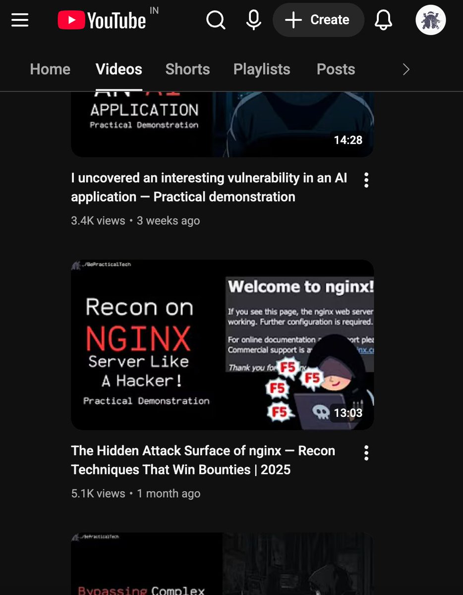 thehacktivator's tweet image. This was one of my most engaged video in recently!

If you are someone who gets stucked after seeing a nginx default page then this will be for you

Watch this video and learn

-&amp;gt; What is nginx
-&amp;gt; How it works?
-&amp;gt; How to recon on nginx based application?

Click here:…