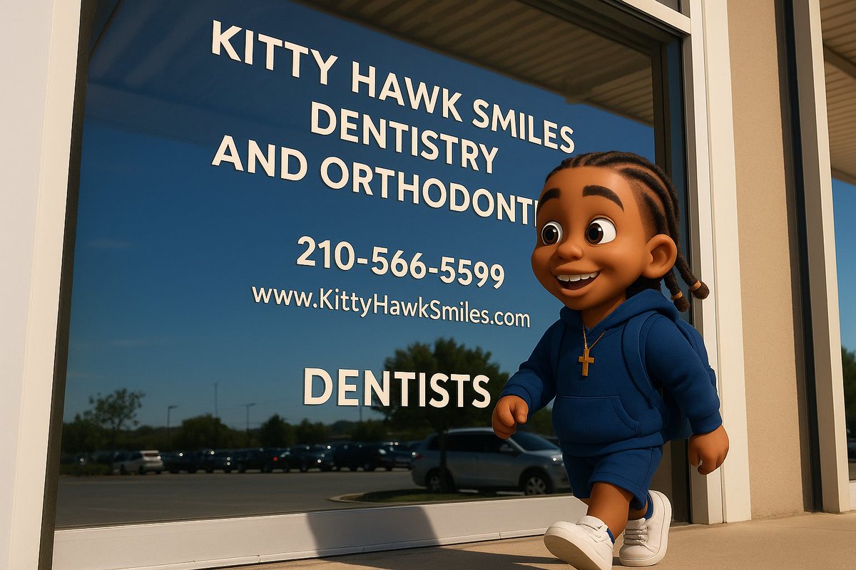 🦷✨ From San Antonio to Kitty Hawk Smiles — come catch these good vibes!
Today, Lil Phillip pulled up to @KittyHawkSmiles and turned a regular dentist visit into a whole adventure.  youtu.be/IyDMJk8SAXE?si… #KittyHawkSmiles #thuggizzle #thuggizzlecares