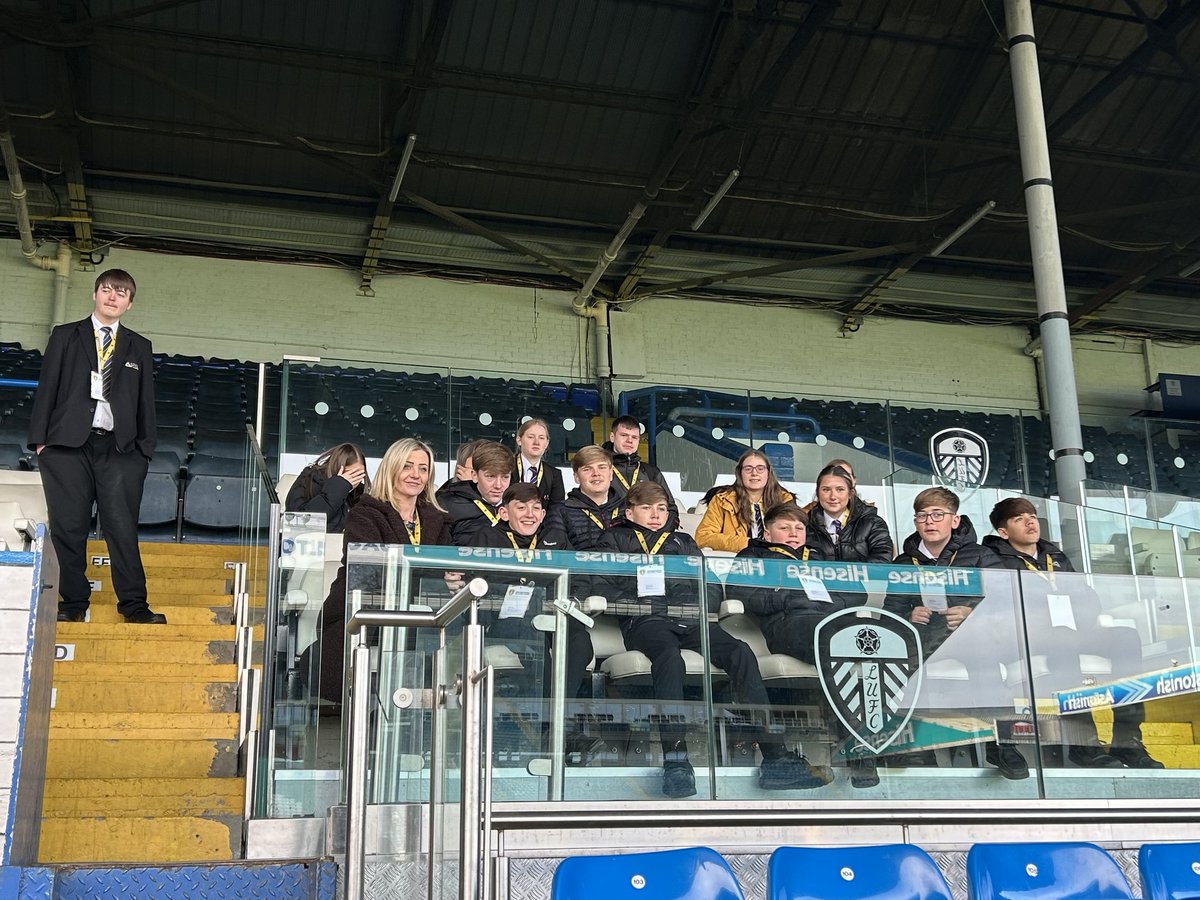 DeltaGarforth's tweet image. Y10 &amp;amp; 11 Work Skills students spent this morning taking part in a careers event at Elland Road. Students learnt about the various careers pathways of @LeedsUnitedFoundation staff, skills development and had a tour of the stadium
