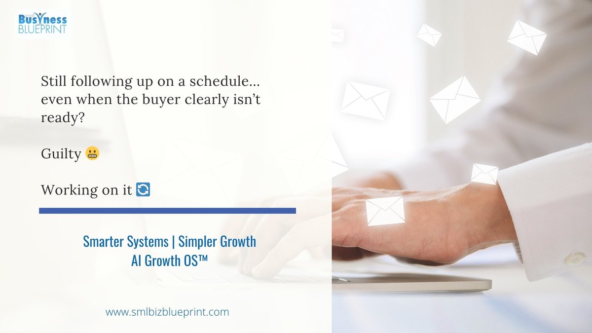 smlbizsuccess's tweet image. We follow up based on our calendar… even though buyers move on their timeline.
Most “silence” isn’t disinterest — it’s internal processing you can’t see.
The real skill? Following behaviour, not dates.
What’s your take?
#SalesTruth #SmlBiz #DataSignals