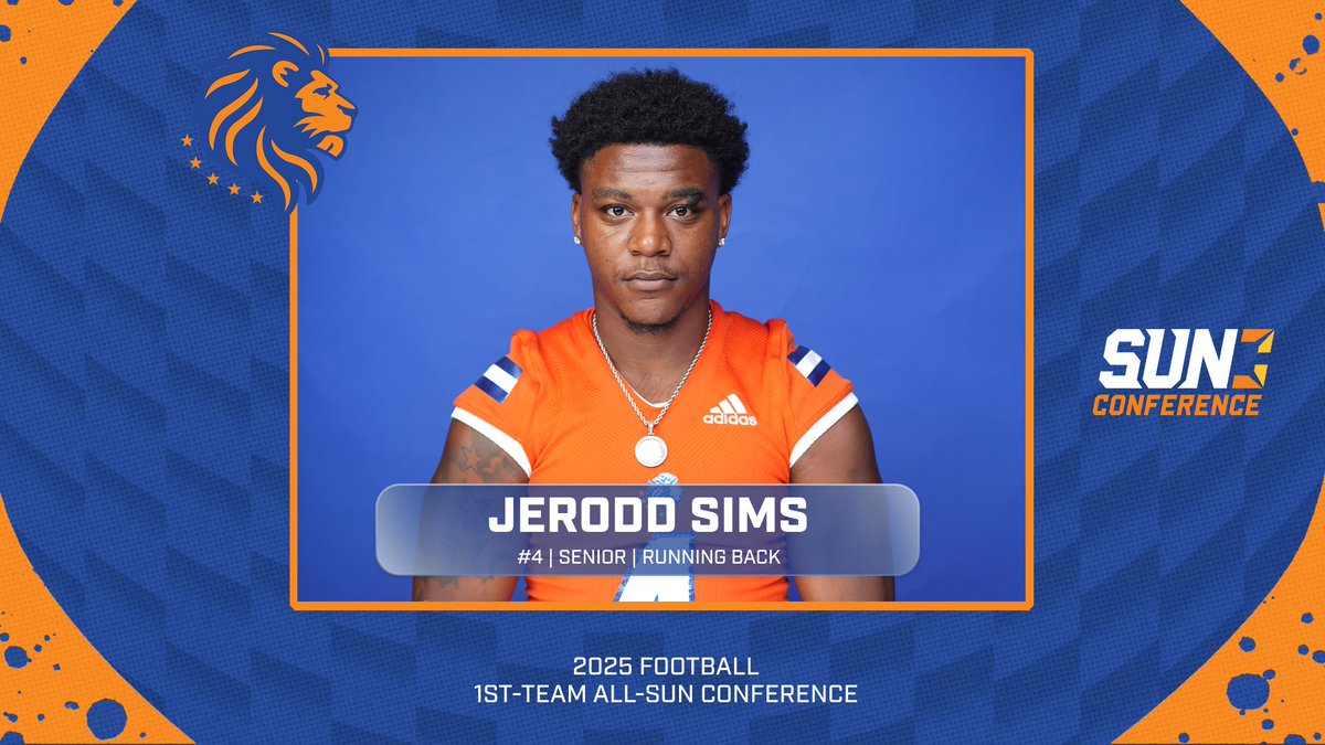 GoFmuLions's tweet photo. 1st-Team Offensive All-Conference!

Congrats to @FMULionsFB's Jerodd Sims, Jeffery Bonica, and Keon Daceus on earning 1st-team All-SUN Conference! 

@FLMemorialUniv
#fmu #hbcu #football #TheSunStandard #ItsOurTime 🦁🏈 https://t.co/JIYCauyteb