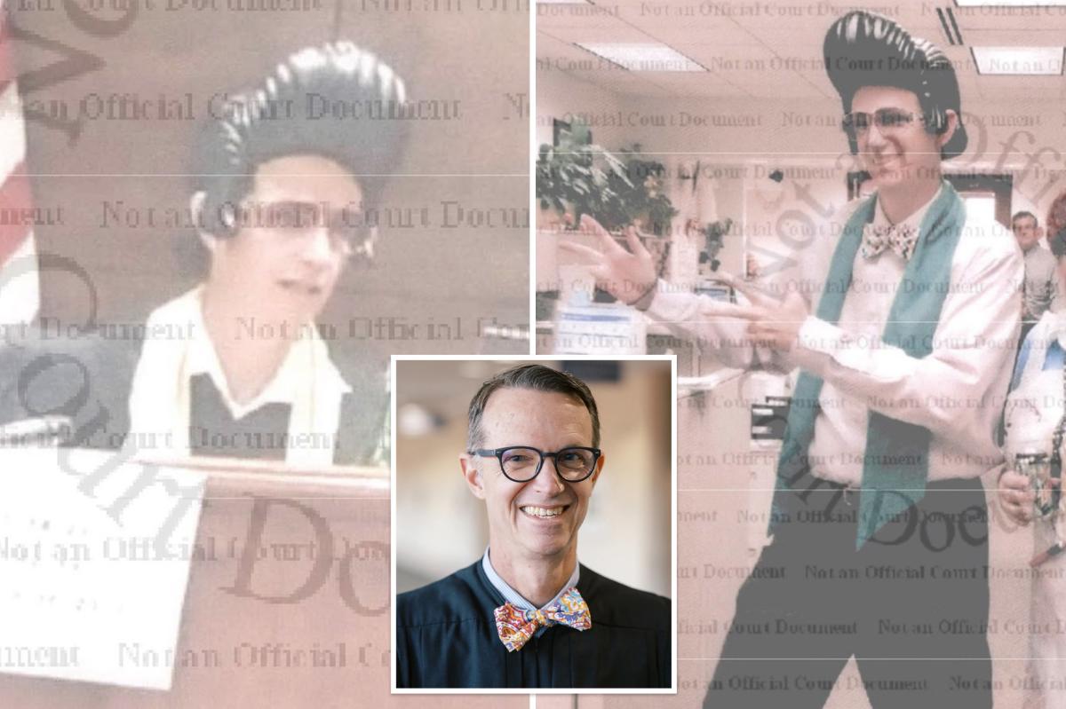nypost's tweet image. He’s left the building! Missouri judge loses job for ‘routinely’ wearing Elvis wig on bench, playing his music at hearings trib.al/zVEjfxA