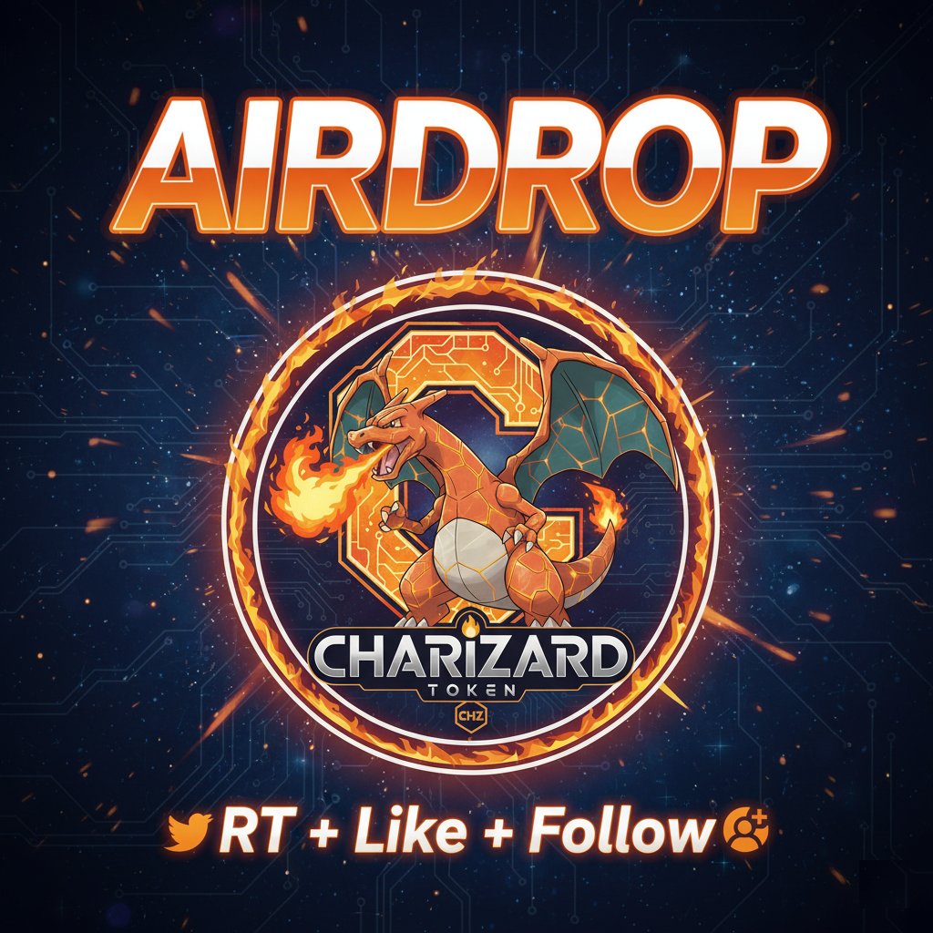 Token_Charizard's tweet image. 🪂 $CHZ AIRDROP — LAST ENTRY POINT 🪂

The list is almost sealed.

This is the final window before rewards go live. ❌⚡

⚠️ Follow + RT + LIKE
⚠️ Drop your $SOL address 👇

#Airdrop #Solana #SolanaAirdrop