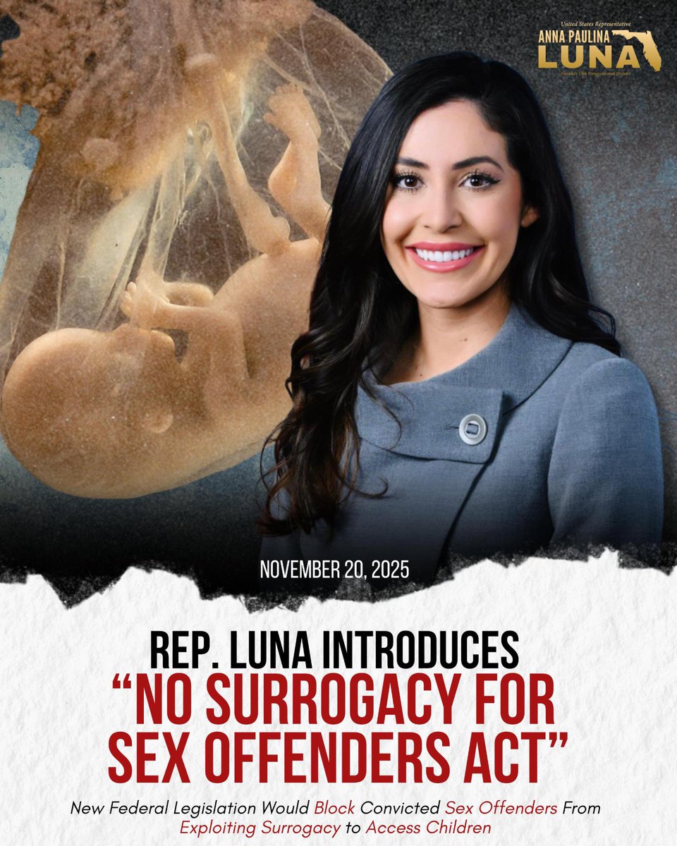 This is simple: convicted sex offenders should never be allowed to exploit surrogacy to gain access to children. Period. If someone is too dangerous to adopt, they are too dangerous to use reproductive loopholes to put a newborn in harm’s way. 

This legislation is about one