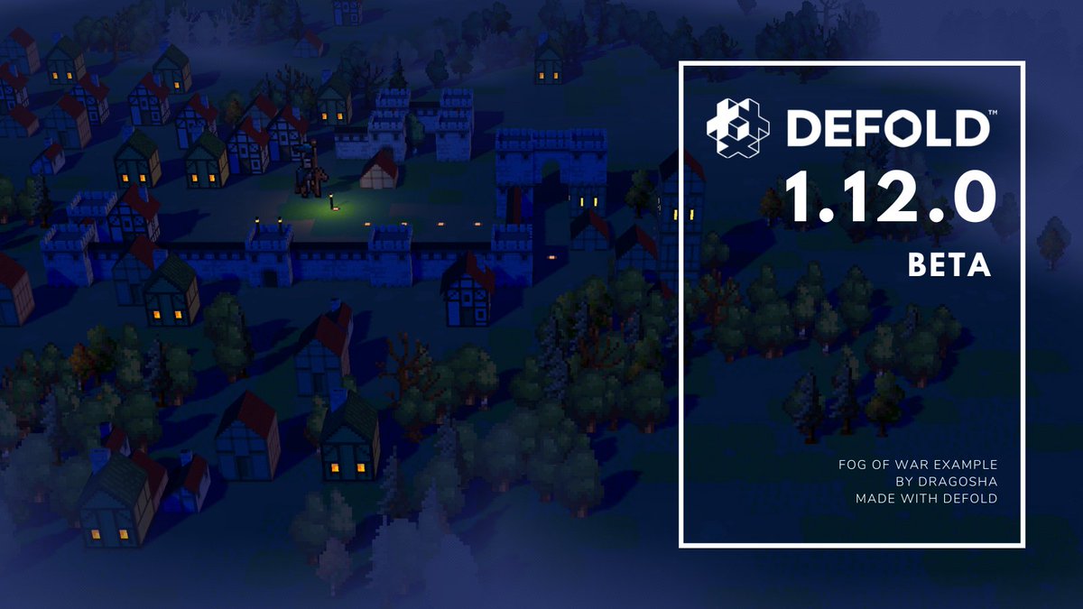 defold's tweet image. Defold 1.12.0 is now in beta! 

🏞️better 3D scene view performance
🈚text shaping and font collections
🔁new update cycle and late update
⏯️engine throttling control
🎥new camera functions
🔇group mute and new sound backend
🌎further localization

and many more!

Check out RN: