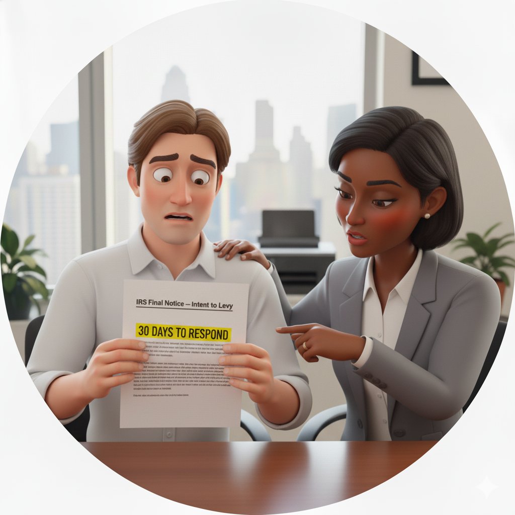 ErgedinePeriCPA's tweet image. Part 1 — IRS Levy Timeline
Received an LT11, LT1058, or CP90 Final Notice? You have 30 days to act before the IRS can levy your income or assets.
Read more 👉 ergedinepericlescpa.com/blog/2025/11/p…
📞 (786) 212-1803
#IRS #TaxLevy #TaxResolution #LT11 #LT1058 #CP90 #ErgedinePericlesCPA